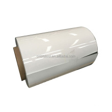 Productos chinos GZ101 Rollo recubierto de color Código de color blanco 9016 Rollo de metal pintado recubierto